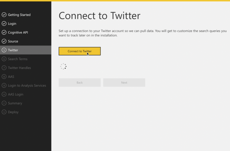Power BI Solution Template for Twitter