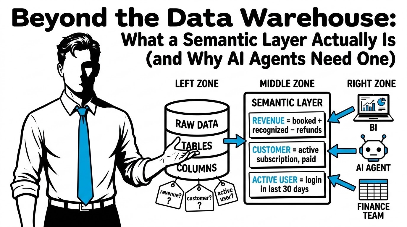 Beyond the Data Warehouse: What a Semantic Layer Actually Is (and Why AI Agents Need One)