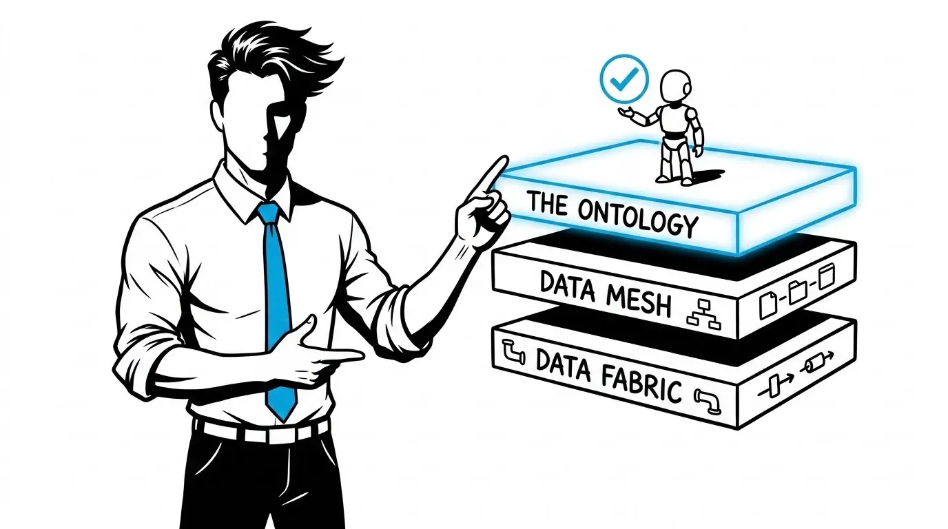 Data Fabric vs Data Mesh vs Business Ontology: Which Foundation Does Your AI Need?